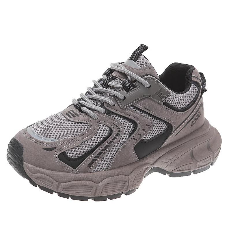Internet Celebrity Fried Street Dad Shoes Girl 2025 Autumn New Show Feet Small Platform Sports Shoes Student Versatile Casual Shoes