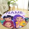 Personalized K-KPop Demon Hunters Round Chair Office Rug - Perfect for Mat, Office Chair & More - Ideal Gift for Birthdays and Holidays