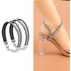 2Pcs Rhinestones High Heel Adjustable Shoe Belt for Women Antiskid Ankle Support Straps with Elastic Band Shoe Straps