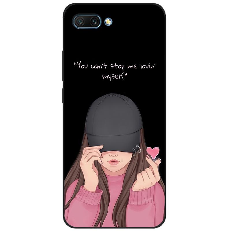 For honor 10 case soft silicon tpu back phone cover for huawei honor 10 Case Etui protective printing coque black tpu case