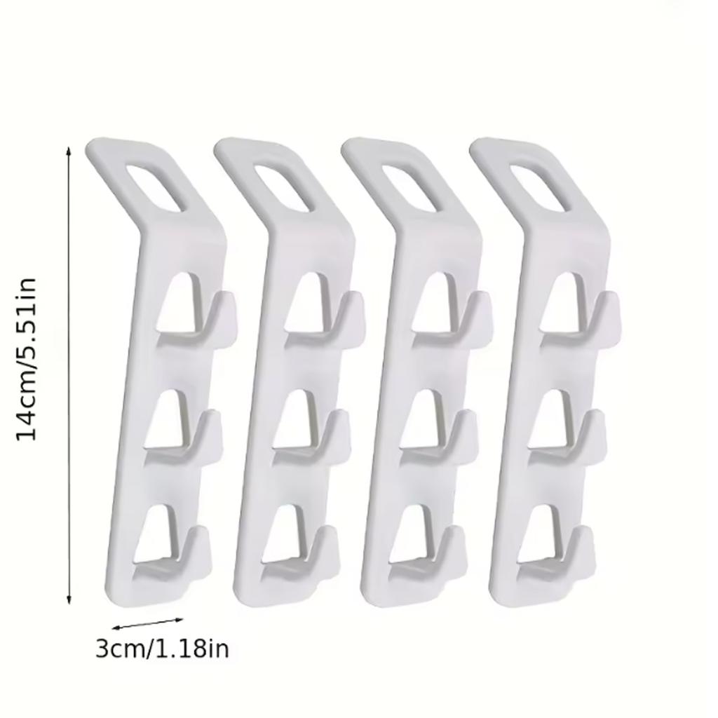4/8/12pcs-Antislip Clothes Hanger Closet Organizer Storage Rack Holder Connection Hook Home Wardrobe Space Save Clothes Hanger