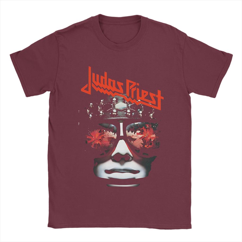 British Metal Judas Priest T Shirt Beach  100 Cotton T Shirts For Men Hipster Casual Tshirt Short Sleeve Vintage Clothing