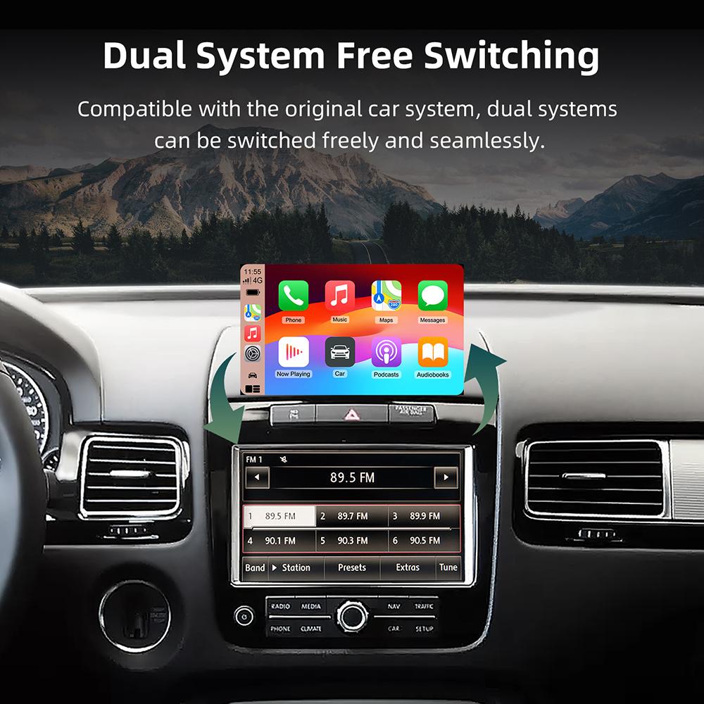 For Volkswagen 8' Touareg RNS850 Wireless Carplay Retrofit Module Android Auto Adapter Airplay VW Car Play