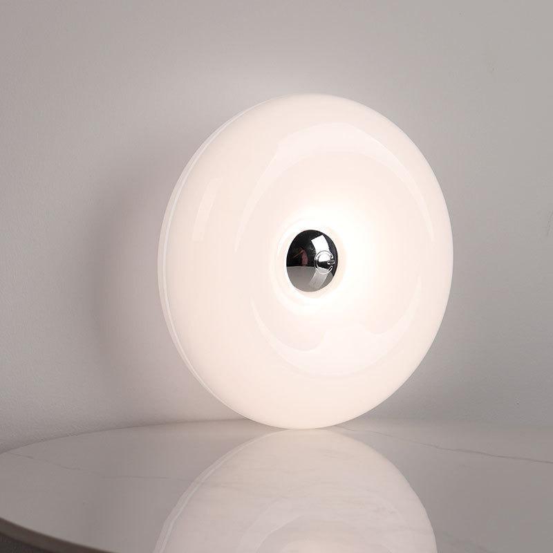 Tricolor Lighting Plastic Donut Wall Lamp Modern Energy Saving Touch Switch Lamp Dimmable USB Plug Desk Lamp Bedroom