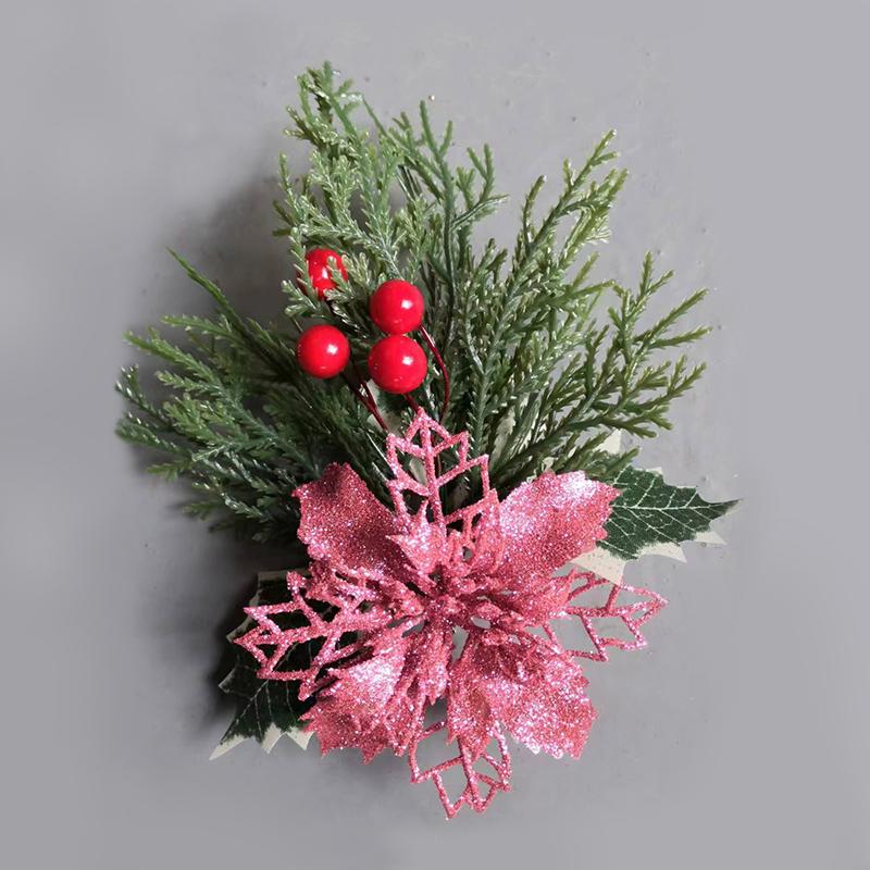

1шт подвеска реквизит Рождество Рождество сосновые иглы красные фруктовые ветки рождественская коробка украшения искусственные растения рождественская елка 1pc