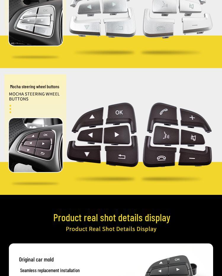 Mercedes-Benz Steering Wheel Buttons for GLS, GLE, A, B, and V Class - Multifunctional Switches W292