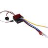 60A Brushed Electronic Speed Controller Water Proof ESC for Car Boat Model Compatible with 540 550 750 Motor 6V3A BEC