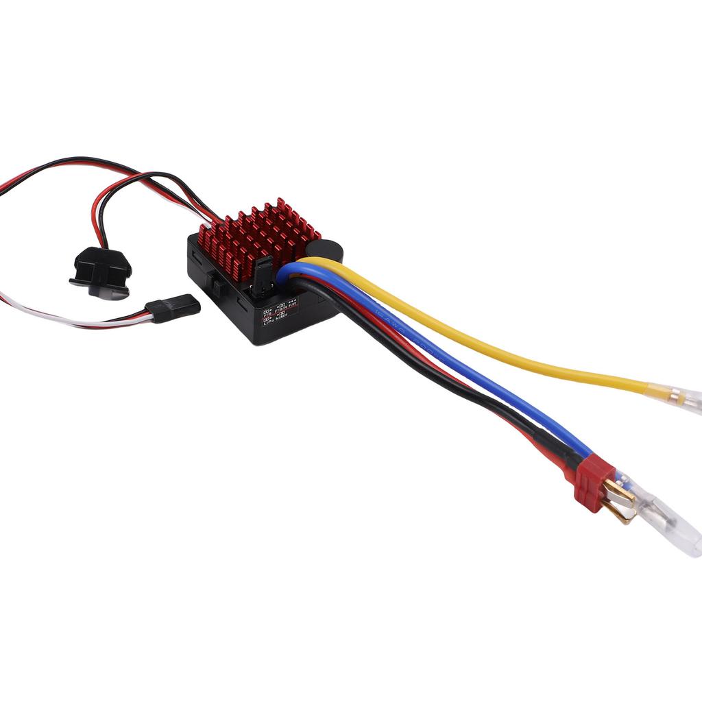 60A Brushed Electronic Speed Controller Water Proof ESC for Car Boat Model Compatible with 540 550 750 Motor 6V3A BEC