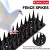 Espigões Anti-Pulo de Pássaros de Plástico de 43cm para Jardim Exterior Janela Grade de Varanda Repelentes Dissuasores Armadilhas para Pombos Gatos Pássaros