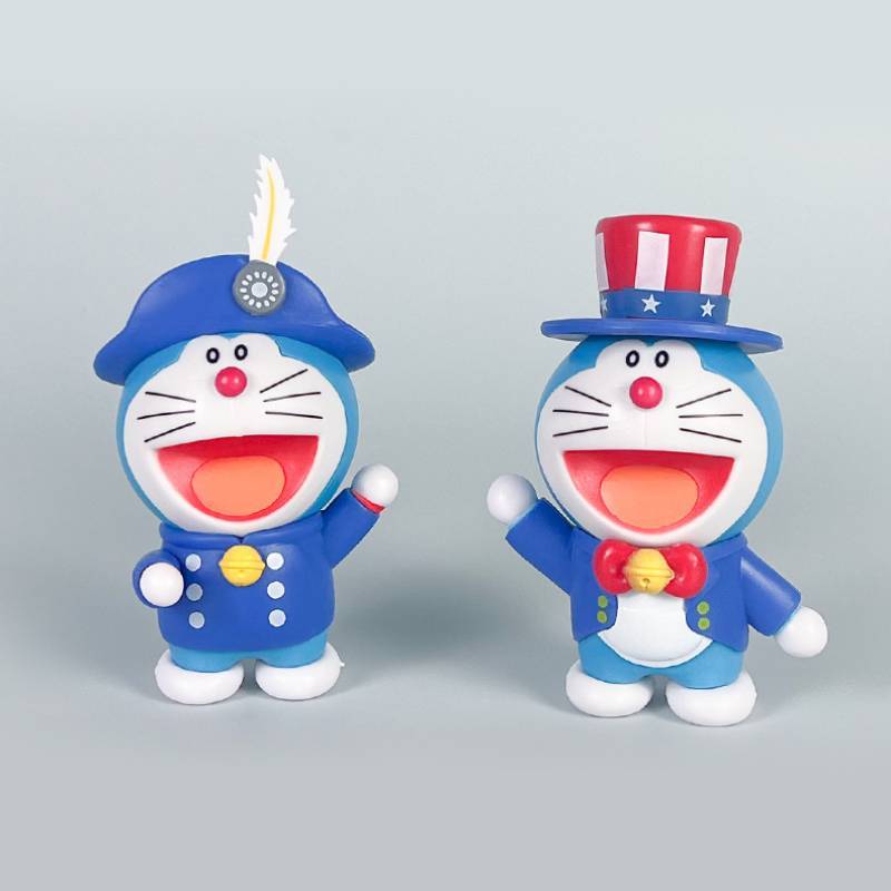 Doraemon Collectible Figure Series Pvc Toy With Assembly For Desk Decor And Gift