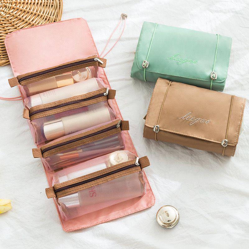 Foldable 2023 Detachable Travel Makeup Handbag and Wash Bag
