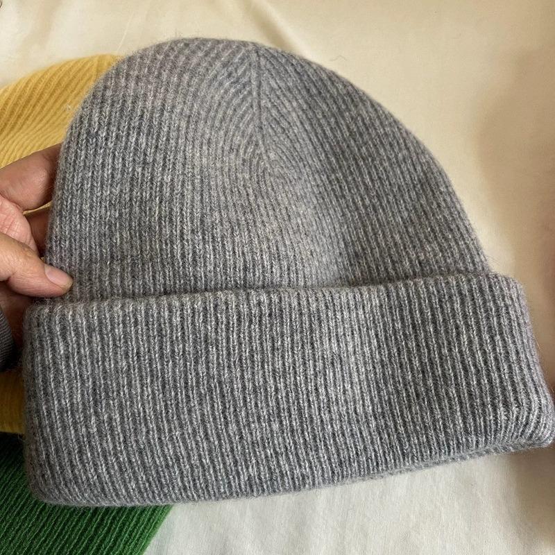 Mary Korean High-quality Wool Big Head Circumference High Elastic Wool Hat, Women's Autumn and Winter Face Small Knitted Hat
