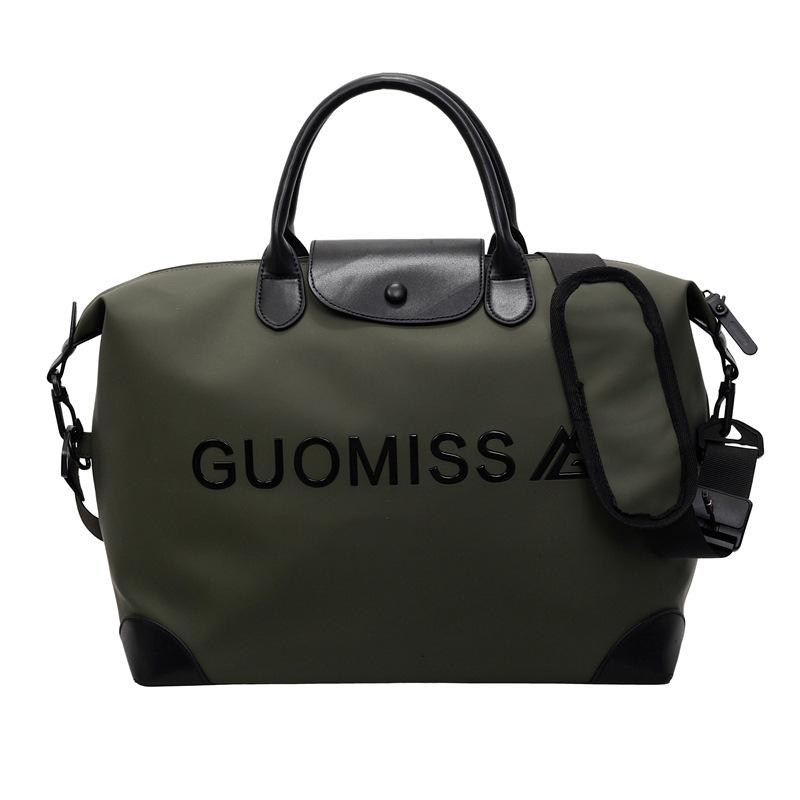 

Short business trip hand travel luggage trendy fashion wet and dry separation fitness bag cover tie rod business trip portable storage bag зелений