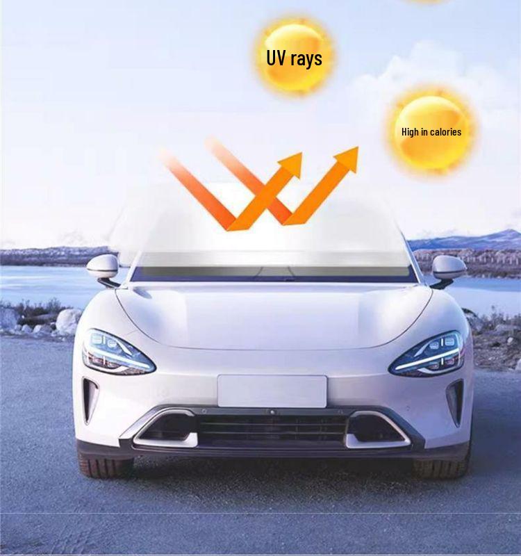 Xiaomi SU7 Car Interior Sunshade for Front Windshield - Heat Insulation & Sun Protection
