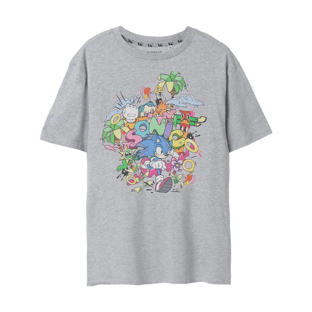 Sonic The Hedgehog Maglietta psichedelica da uomo