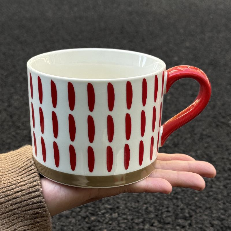 Festive Cups Niche Retro Ceramic Mugs Wedding Gifts for Girls Practical Souvenirs Gift Boxes