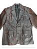 Leather New Men Blazer Brown Handmade Genuine Lambskin Formal Stylish Wear Soft Fit