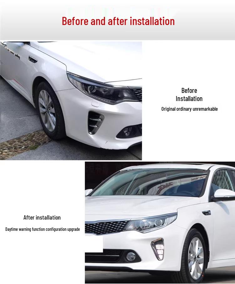 Kia 2016-2018 Fog Light Retrofit: LED Daytime Running Lights & Front Fog Light Assembly.