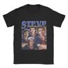 Casual T-shirt Sommar Steve Harrington Vintage Hipster T-shirts Bomulls T-shirt för Herr Basic Större Storlek 6XL Ärmkläder