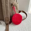 Solid Color ID Card Bag Plush Keychain Wallet New Coin Purse  Travel