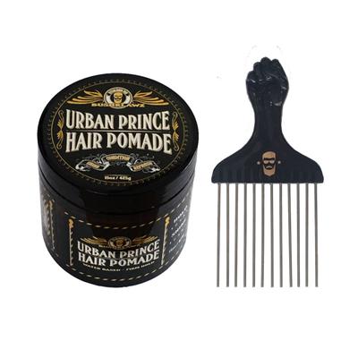 Bushcloth Pomata per Capelli Urban Prince Extra Large 455g + Afrobit Gratuito
