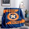 Neon Lights Houston Logo Blanket Lightweight Flannel Bedding Blanket Perfect for Travel, Camping, Living Rooms, Offices, Sofas, Fan Christmas gift