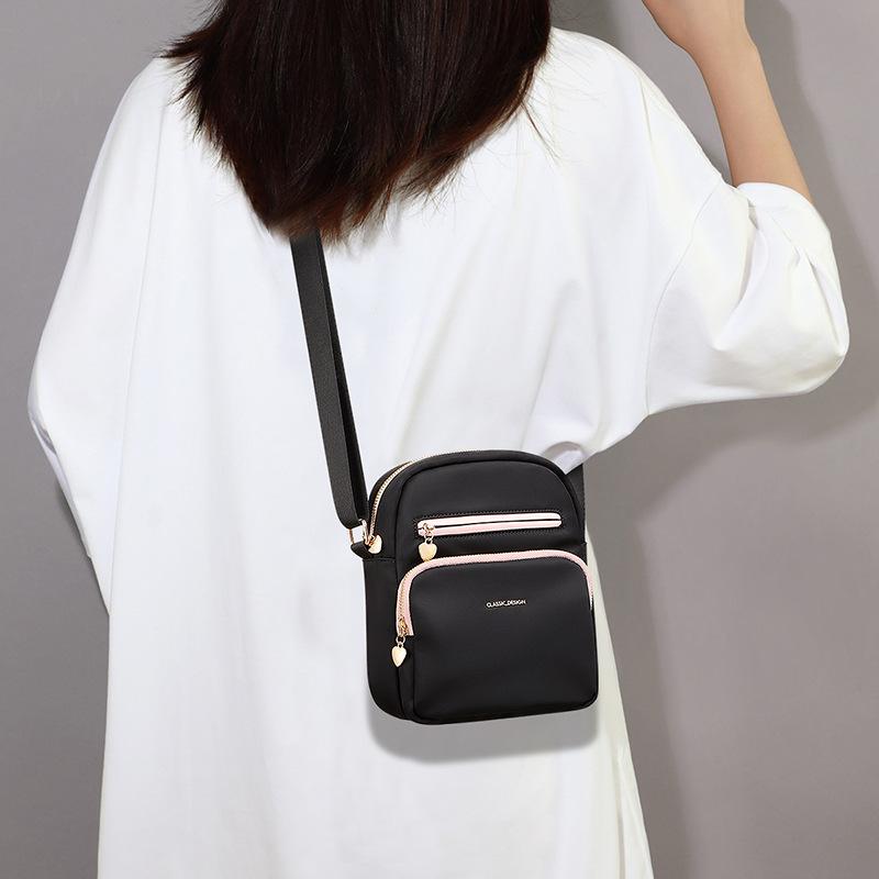Bag Women'S Bag Summer Fashion Shoulder Messenger Bag Canvas Fanny Pack Casual Versatile Mobile Phone Bag