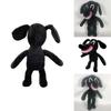 Soft And Cuddly Cartoon Siren Head Horror Black Dog Plush Doll Perfect Xmas Gift