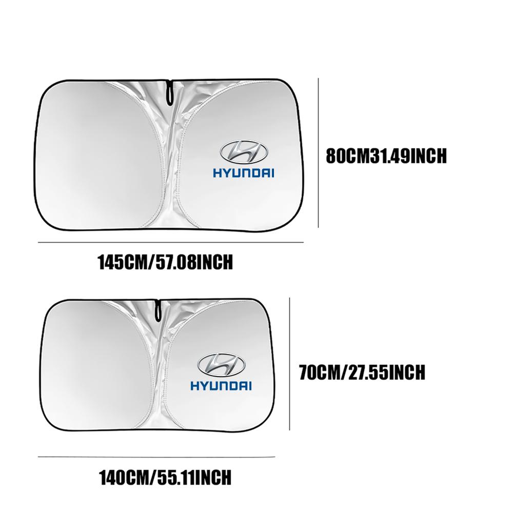 For Hyundai Accent Tucson i20 i30 Azera Foldable Auto Sun Shades Cover Anti-UV Protection Car Window Sunshades Tools Accessories RR9