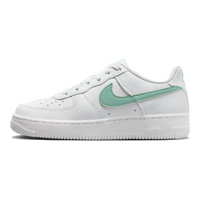 Scarpe da ginnastica per bambini Air Force 1 GS White Emerald Rise Summit-Bianco DV7762-104