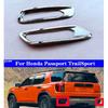 Car Rear Fog Lights Decorative Frame Silver For Honda Passport TrailSport 2026-