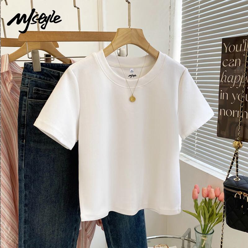 MJ STYLE Women's Pure Cotton Short Sleeve T-Shirt