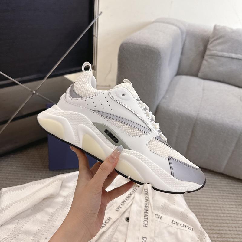 B22 Dad Shoes Guangzhou High Version Leather Casual Sports Platform Shoes Dad Shoes Men 38
