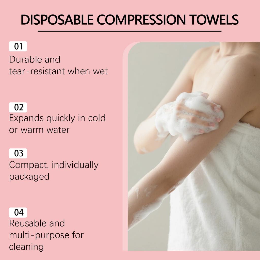 Compact Towel, Disposable Compression Towels,Soft And Comfortable, Portable For Travel. Compact Travel Towel