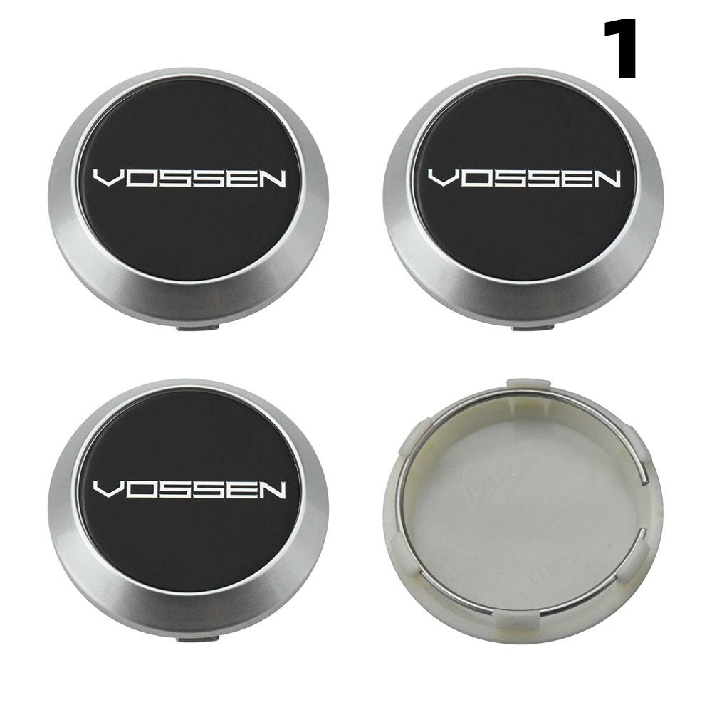 4PCS New 64MM OD / 60MM ID Rim Caps VOSSEN Emblem Wheel Center Cap Wheel Cover Hub caps Sport Car Logo Tire Accessories