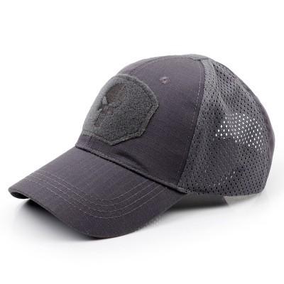 New Tide Cool Skull Multicam Operators Mesh Baseball Cap Men Fitted Cap Tactical Good Quality Breathable Outdoor Sports Dad Hat