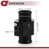 1 Set Car Water Coolant Temperature Sensor Adapter Joint Pipe Radiator Sensor Adaptor 28mm Black