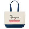 Tote Bag - PLANETEE - Designer On Holiday - Blue - Cotton - 40 X 45 Cm