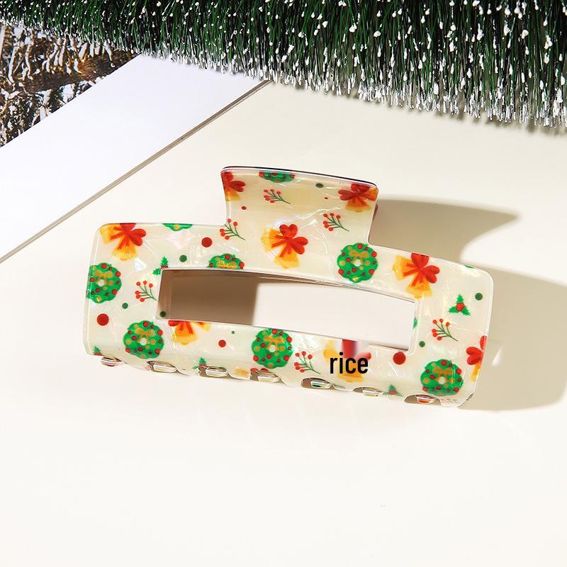 Weihnachts-Haarklammer: Weihnachtsmann, Lebkuchenmann, Schneemann, Rentier - Festliches Haaraccessoire