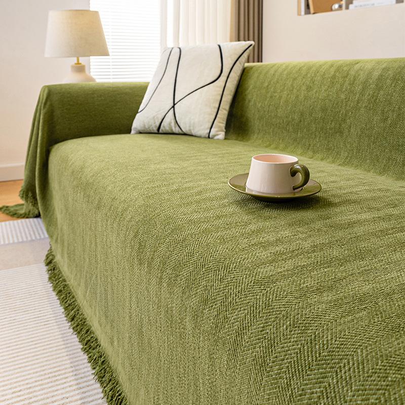 

1PC Sofa Covers Herringbone Jacquard Modern Minimalism Couch Cover Wear Resistant Couch Cover, Washable Pet Sofa Slipcovers 90*90cm