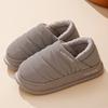 Winter Cotton Slippers for Men, Warm and Plush for Outdoor Wear, Waterproof and Anti Slip Cotton Slippers for Women, Suitable for Home and Indoor Use