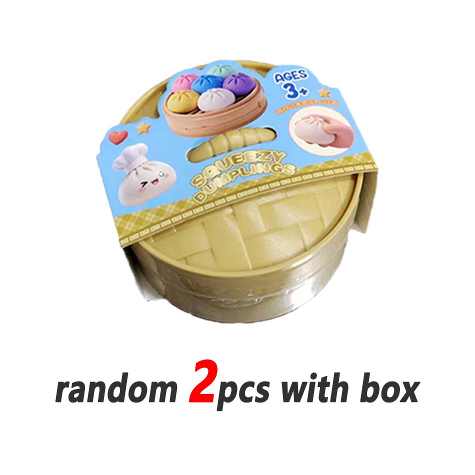 Dumpling Squishy Mysteries Dumplings Stress Relief Fidget Toys Home Office Desk Accessories Party Gift  Dumpling Squishy
