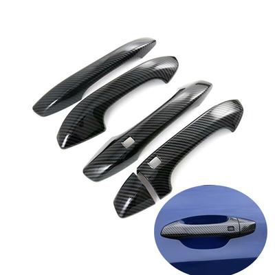 For Kia Optima K5 DL3 2022 Carbon Fiber Chrome Car Door Handle Cover Trim Sticker Styling Auto