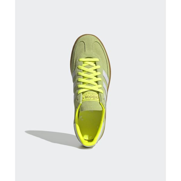 adidas Handball Spezial Solar Yellow Women Sneakers Green Cloud-White Gold-Metallic JI2655