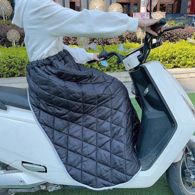 Electric Car & Bicycle Winter Windproof Fleece-Lined Waterproof Leg Warmers Apron