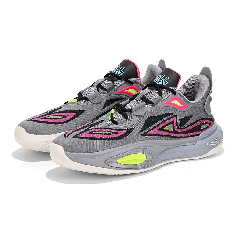 Actual combat basketball shoes men's breathable low-top cushioned wear sports shoes student rebound training running shoes