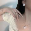 2026 Brushed Craft Bratti Natural Pink Fritillary Three Flowers Bracelet Female Diamond Clover Clavicle Chain