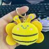1-20PCS Cute Plush Bee Keychain Cartoon Keyring Bag Charm for Women Girls Backpack Purse Decor Fluffy Keychain Child Gifts