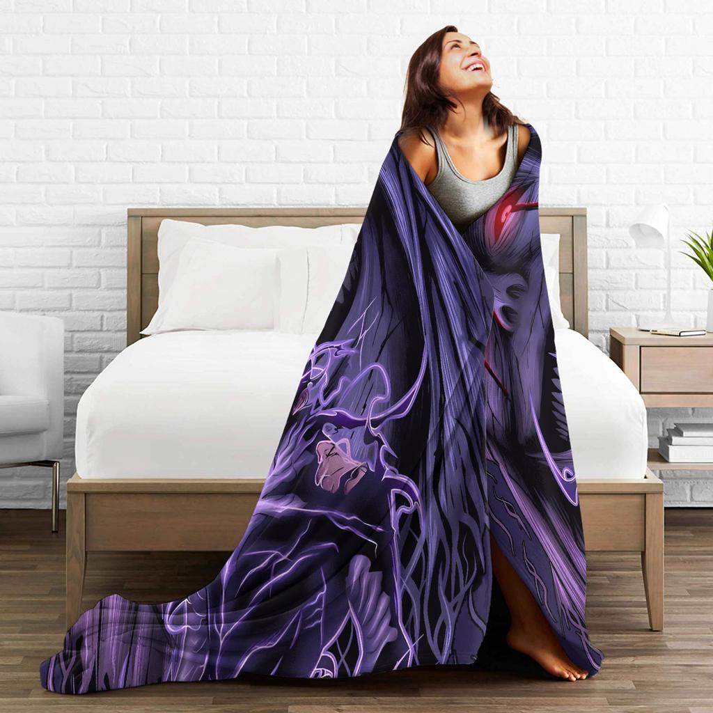 Solo Leveling  Blanket Quality Warm Soft  Throw Blanket Winter Girls Boys Living Room Comfortable Bedspread