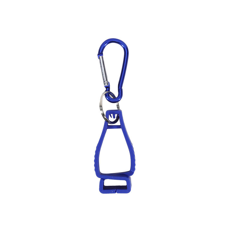 

Anti Lost Glove Clips Plastic Holder With Metal Carabiner For Construction Gardening Outdoor Hand Gear Storage Organizer Supply синій